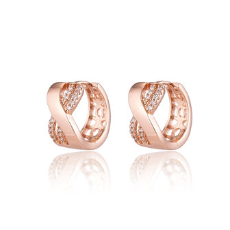 XUPING Earrings - Ros&eacute; Gold