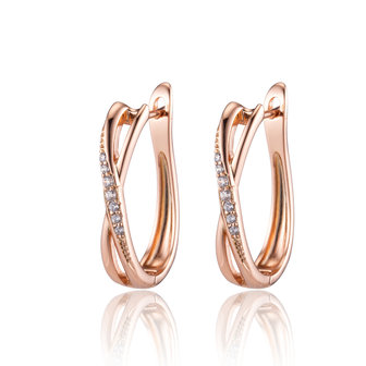 XUPING Earrings - Ros&eacute; Gold