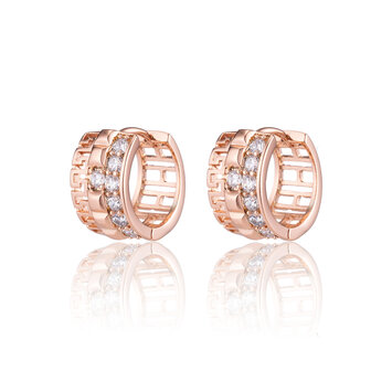 XUPING Earrings - Ros&eacute; Gold