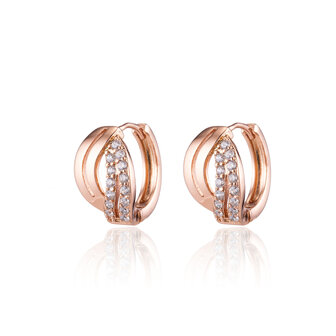 XUPING Earrings - Ros&eacute; Gold