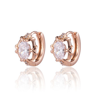 XUPING Earrings - Ros&eacute; Gold