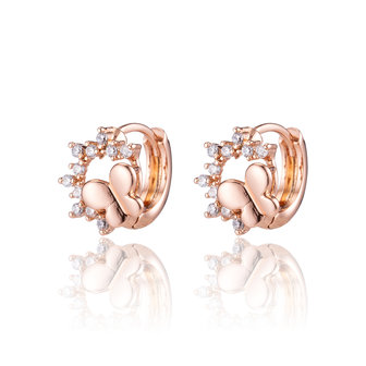 XUPING Earrings - Ros&eacute; Gold