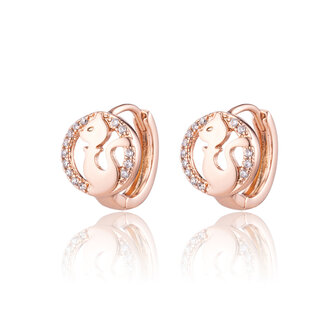 XUPING Earrings - Ros&eacute; Gold