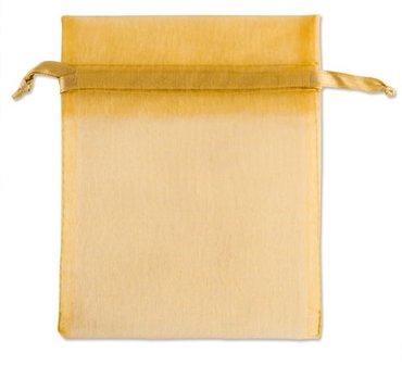 Organza bags gold 10x16 cm Pack of 50 pieces