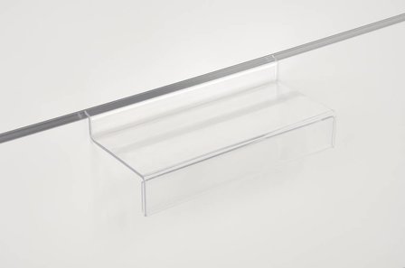 Transparent Display Slatted wall - Slatwall Holder - Right(25x13,5cm)