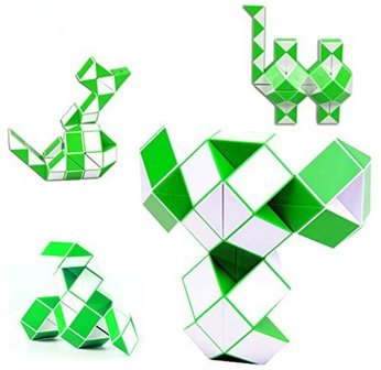 Magic Snake Cube green