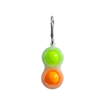 Glow In The Dark Sleutelhanger Groen en Oranje