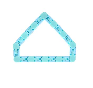 Fidget Wacky tracks Kleur Licht blauw en licht turquoise