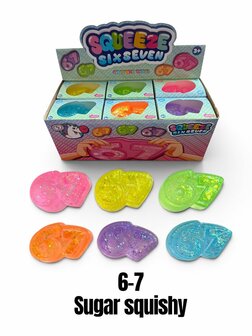 12 stuks Sugar 6-7 squishy