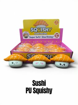 12 stuks Squishy Sushi PU