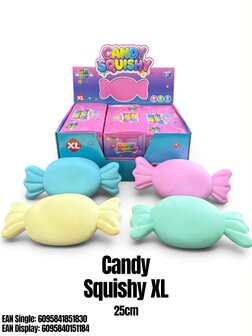 6 stuks Squishy XL Candy 25cm TB Fun