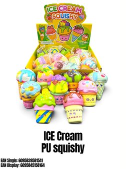 12 stuks Ice Cream PU Squishy tb fun