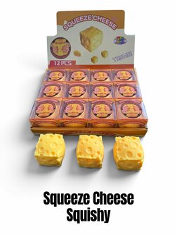 12 stuks squishy Cheese TB Fun