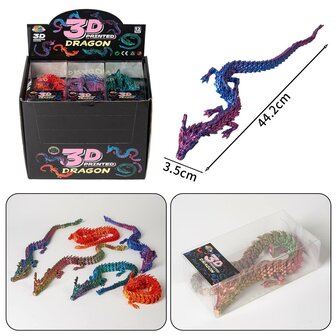 12 stuks 3D Printed Dragon 