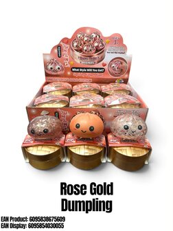 12 stuks Squishy Dumpling Rose Gold Edition