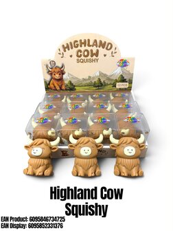 12 stuks squishy Highland Cow TB Fun