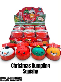 12 stuks Squishy Dumpling Christmas Edition