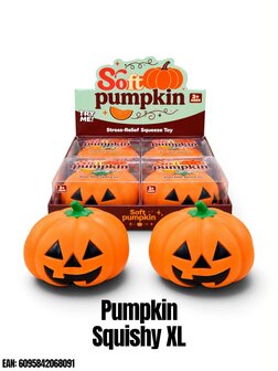 4 stuks Squishy XL pumpkin TB Fun