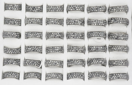 36 Stainless Steel Rings