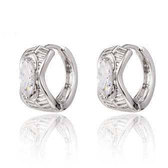 XUPING Stainless Steel Earrings With Zirconia