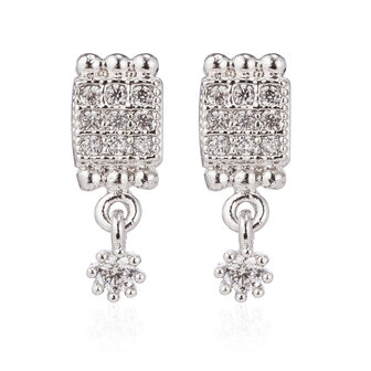 XUPING Stainless Steel Earrings With Zirconia