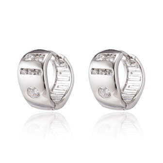 XUPING Stainless Steel Earrings With Zirconia