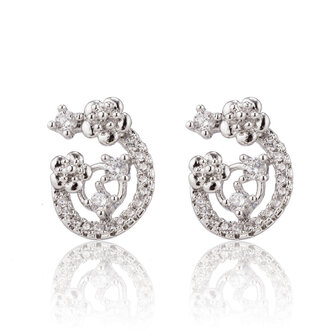 XUPING Stainless Steel Earrings With Zirconia