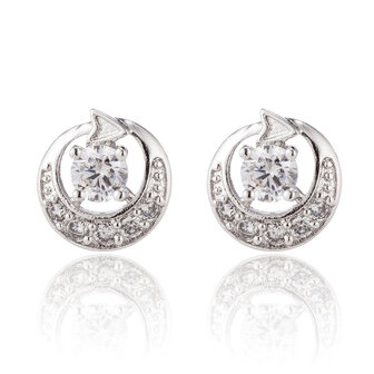 XUPING Stainless Steel Earrings With Zirconia