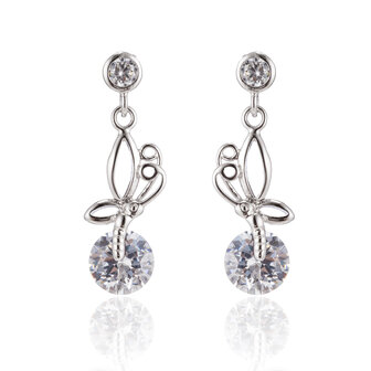 XUPING Stainless Steel Earrings With Zirconia