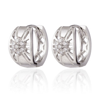 XUPING Stainless Steel Earrings With Zirconia