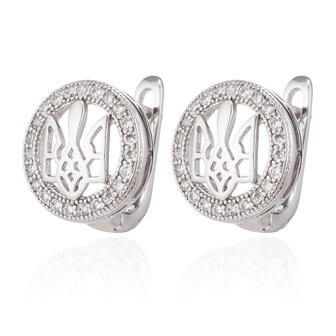 XUPING Stainless Steel Earrings With Zirconia