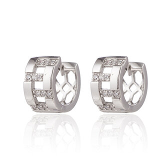 XUPING Stainless Steel Earrings With Zirconia