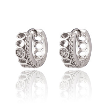 XUPING Stainless Steel Earrings With Zirconia