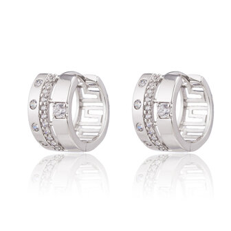 XUPING Stainless Steel Earrings With Zirconia