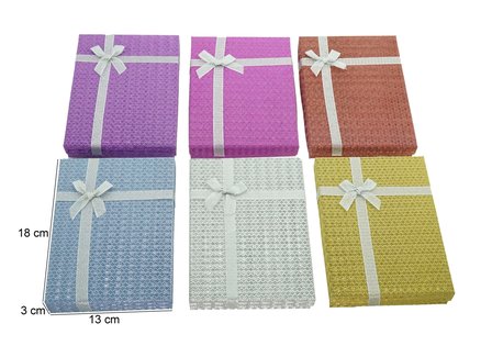 6 pieces Packing boxes chain 18x13x3 cm