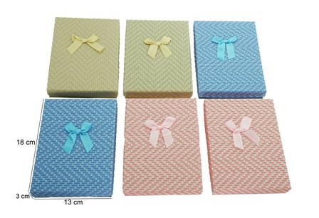 6 pieces Packing boxes chain 18x13x3 cm