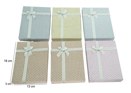 6 pieces Packing boxes chain 18x13x3 cm