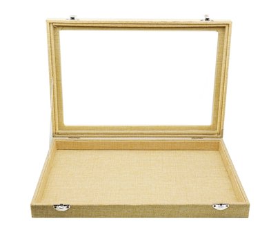 Jewellery Display case Bamboo Look 1 Compartment