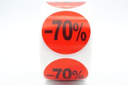 Prijs/Korting -70% stickers 500 stk