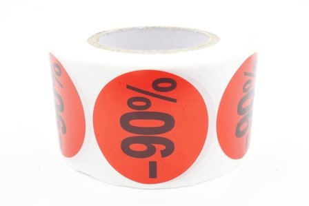 Prijs/Korting -90% stickers 500 stk