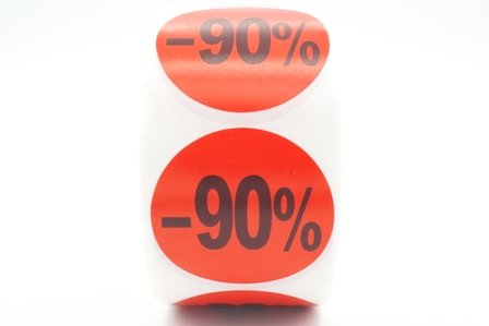 Prijs/Korting -90% stickers 500 stk