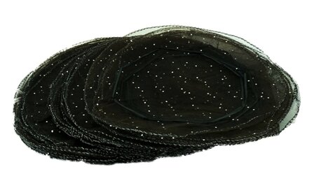 Organza Pouch Black 50 Piece 33 cm