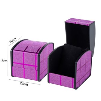 Luxury Black Leather Jewelry box for Bracelet/Watch Pink