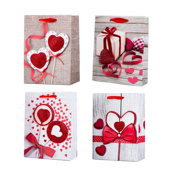 Mix Gift Bags, Pack of 12 pieces. Size: 40x32x12 CM