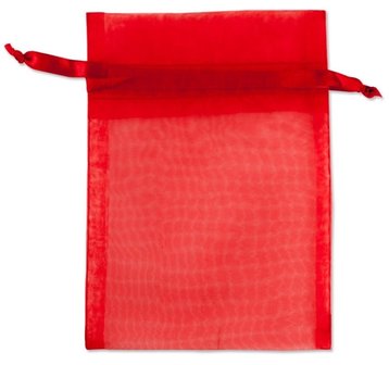 Organza bags Red 10x16 cm Pack of 50 pieces