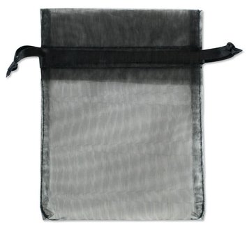 Organza zakjes Zwart Kleur 15x20 cm Pak van 50 Stuks