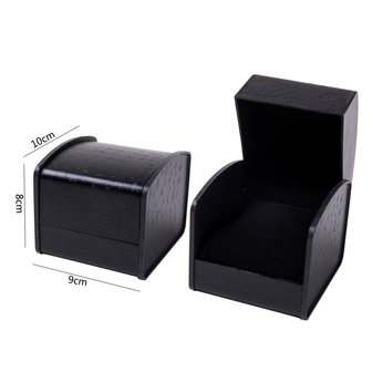 Luxury Black Leather Jewelry box for Bracelet/Watch 