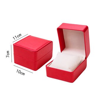 Luxury Leather jewellery box for Watches/Bracelets Red