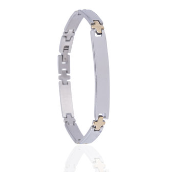 BRACELET STAINLESS STEEL Color Silver &amp; Gold