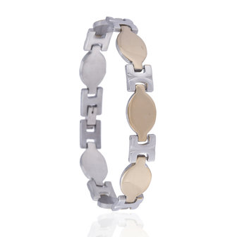 BRACELET STAINLESS STEEL Color Silver &amp; Gold